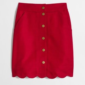 J. Crew scallop skirt